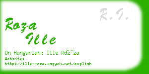 roza ille business card